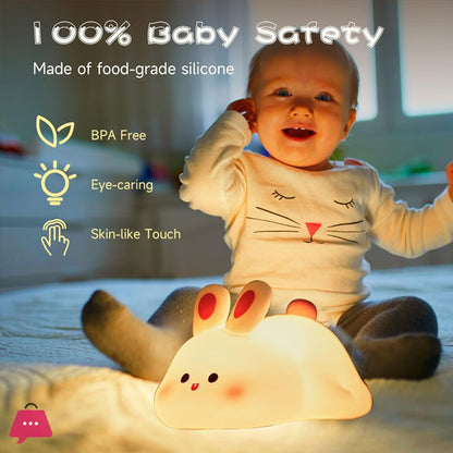 Silicone Rabbit Lamp With Touch Sensor