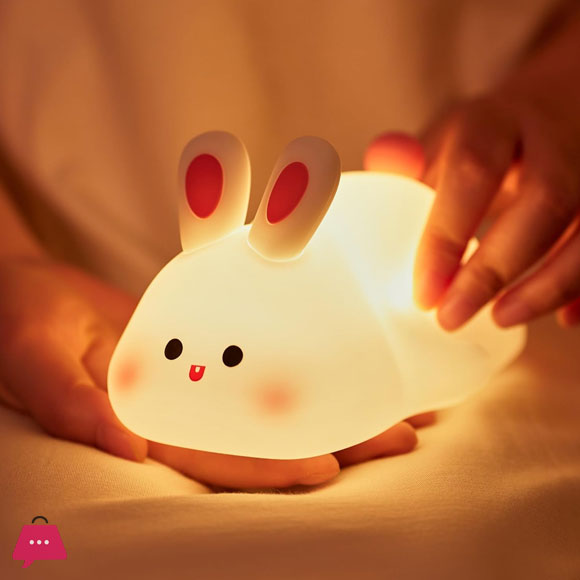 Silicone Rabbit Lamp With Touch Sensor