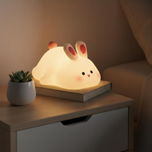 Silicone Rabbit Lamp With Touch Sensor